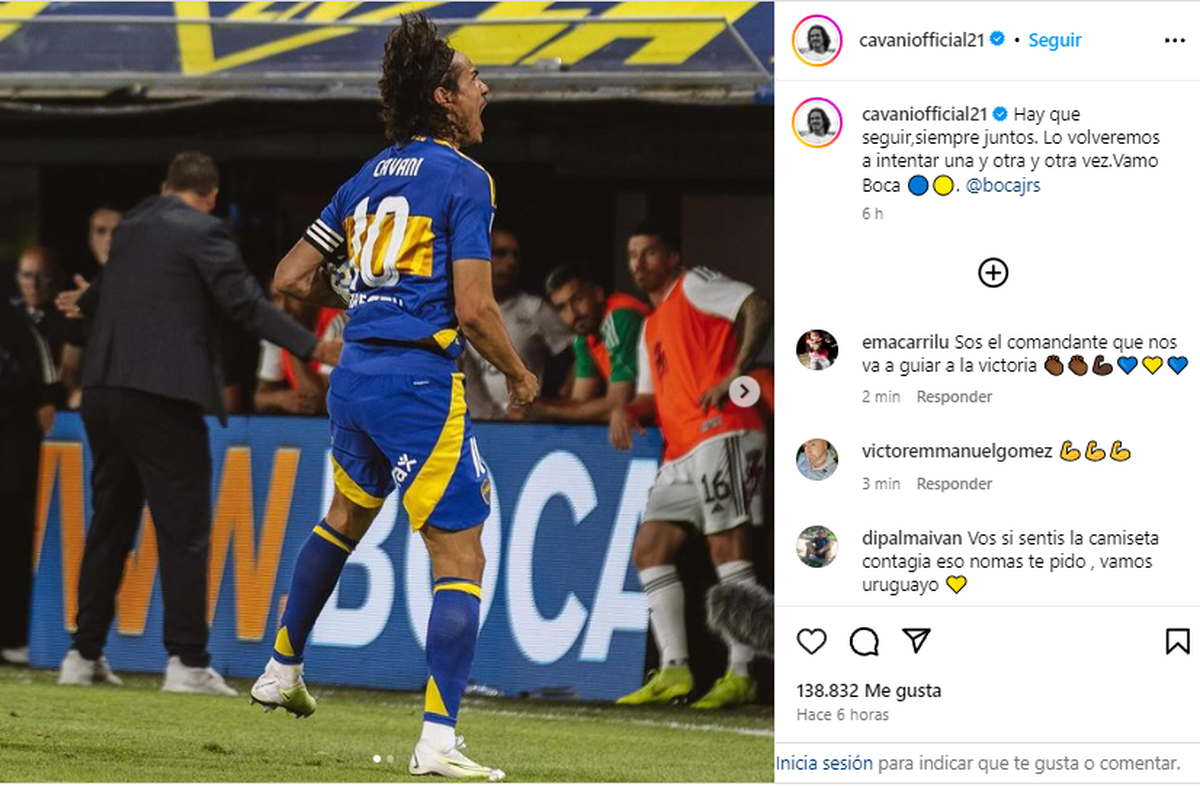 Edinson Cavani en redes sociales Edinson Cavani en redes sociales