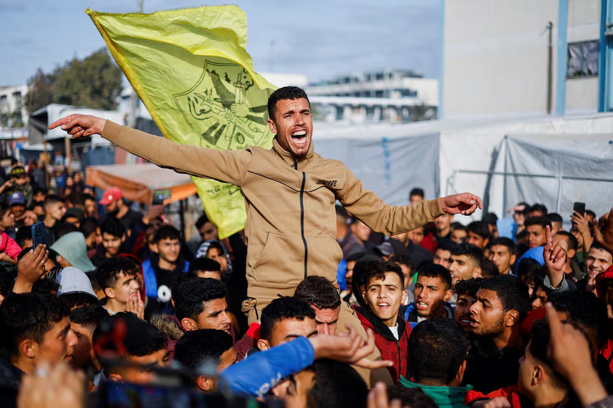 Celebraciones por el inicio de la liberación de Rehenes israelíes