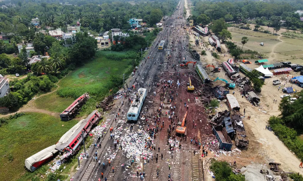 Otra imagen de la tragedia en India.