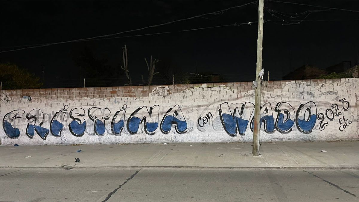 Una de las pintadas que se vieron el conurbano.