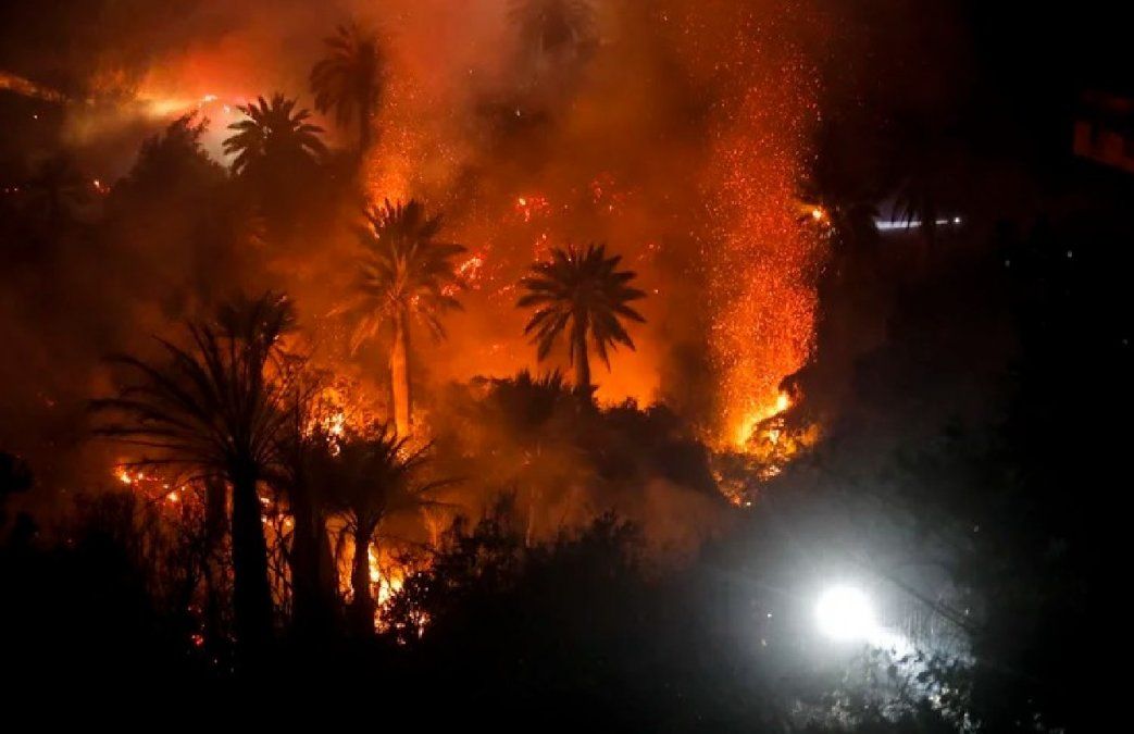 Chile en estado de catástrofe por incendios descontrolados