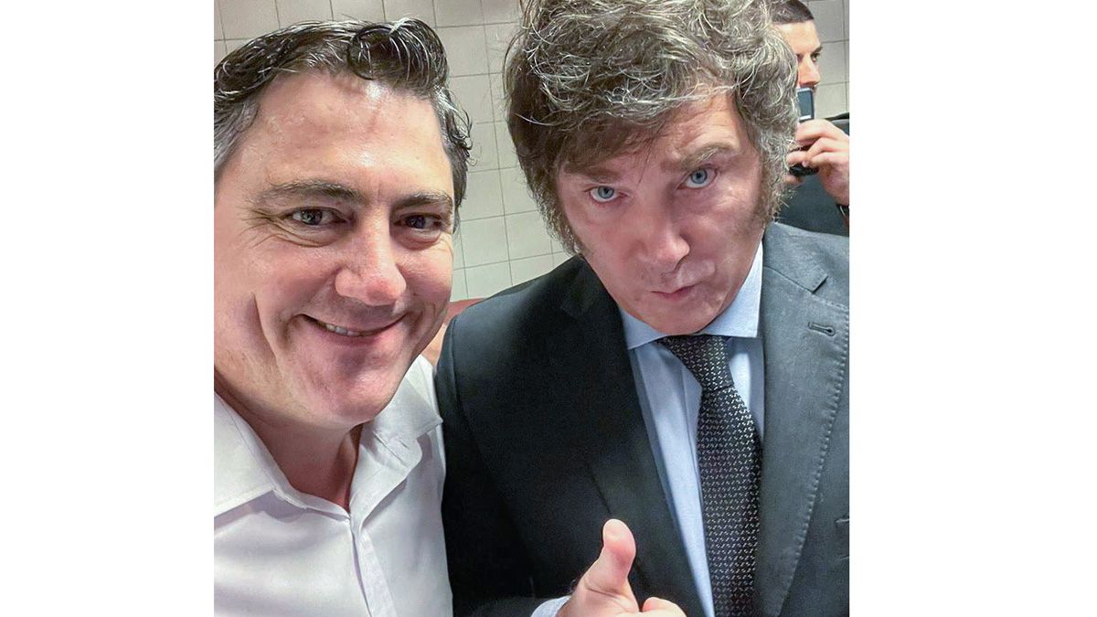 Francisco Paoltroni y Javier Milei (Foto: NA). Francisco Paoltroni y Javier Milei (Foto: NA).