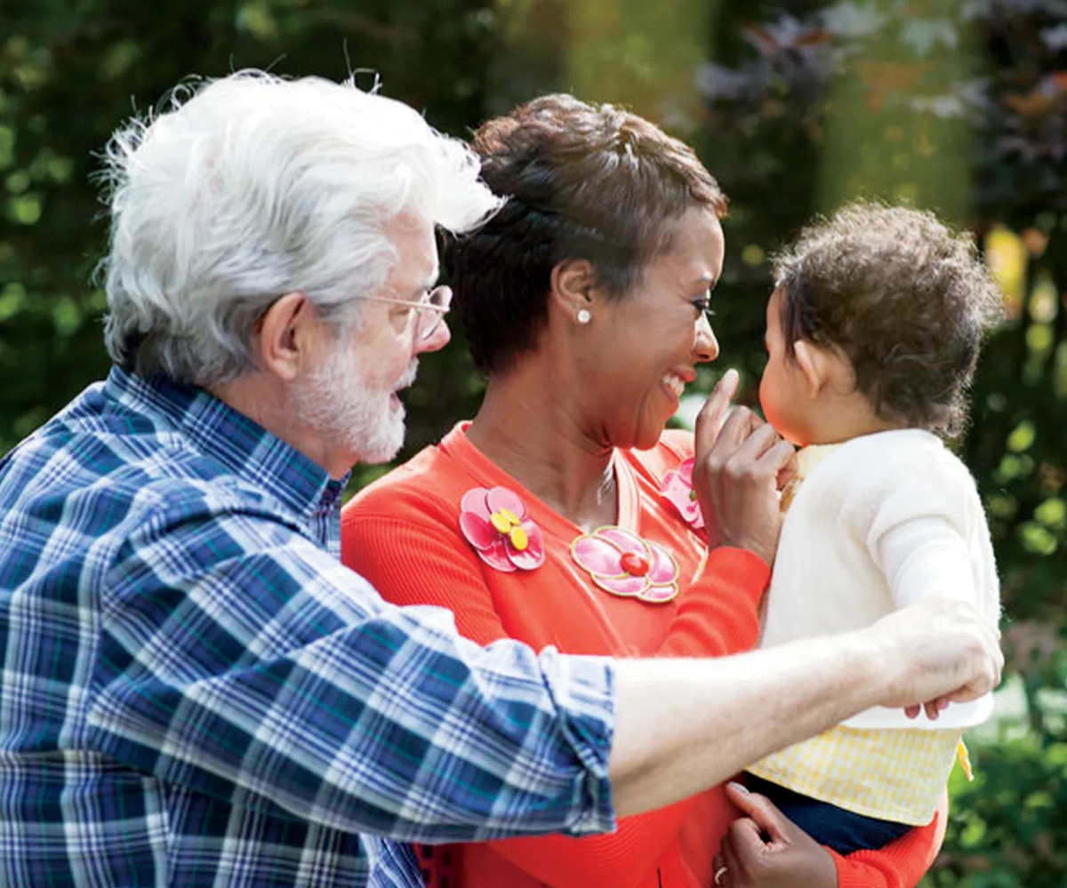 Mellody Hobson y su marido, el productor de cine George Lucas (Star Wars).