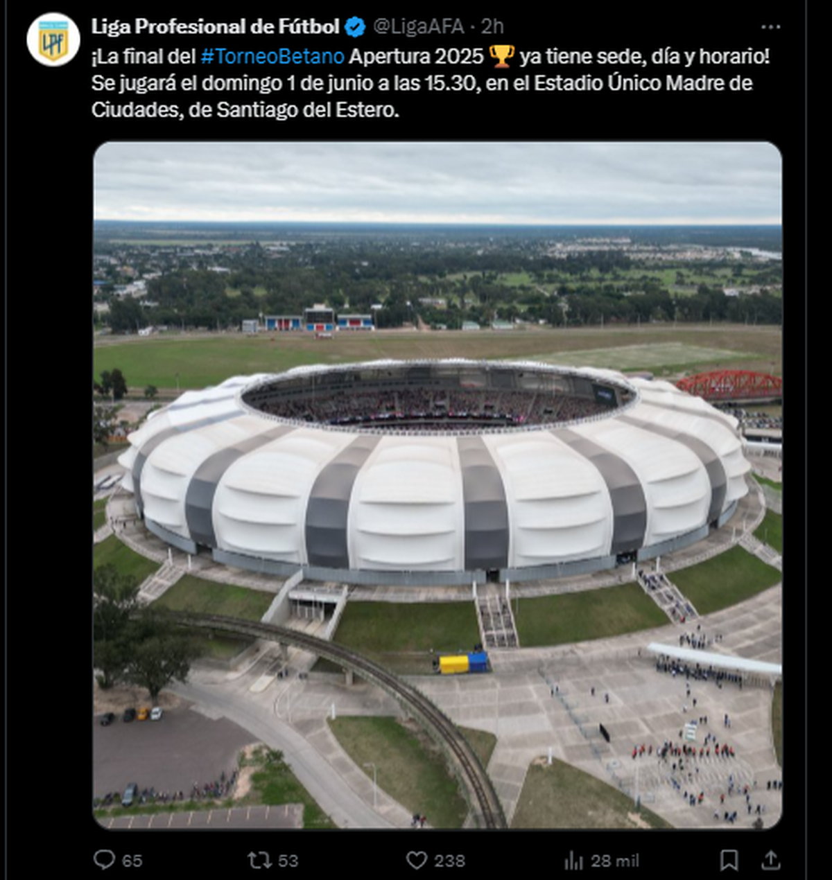 LPF, vía X LPF, vía X