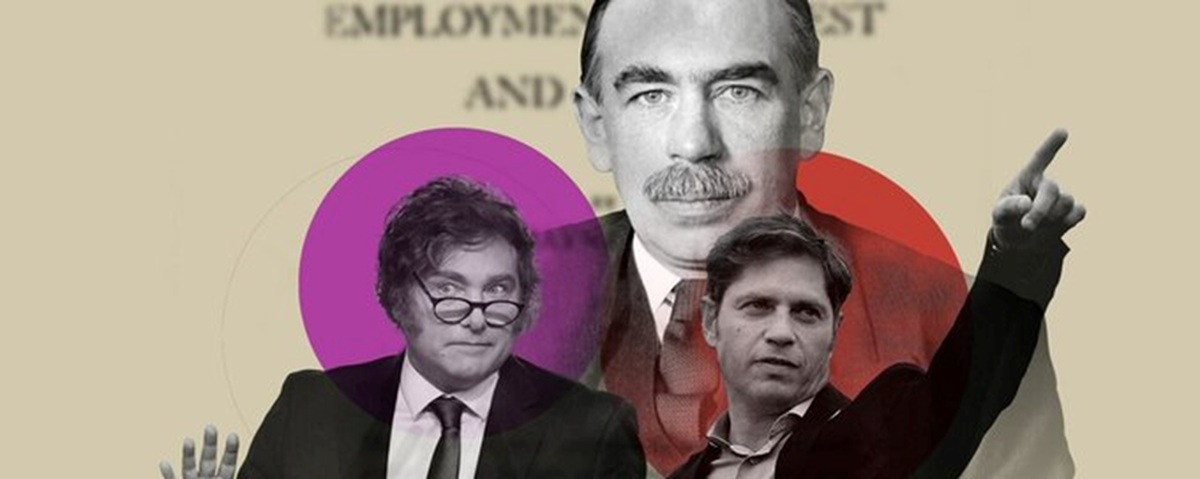 Javier Milei utilizó la figura de John Maynard Keynes para atacar a Axel Kicillof Javier Milei utilizó la figura de John Maynard Keynes para atacar a Axel Kicillof