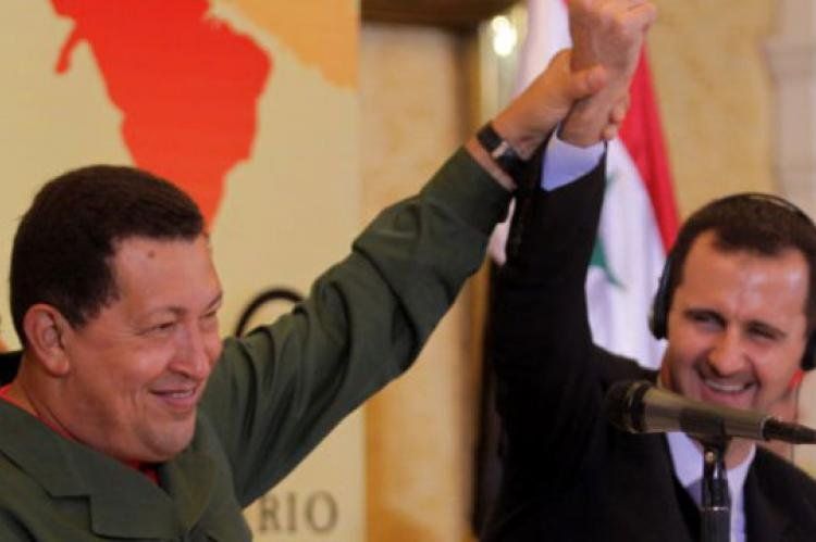 Hugo Chávez y Bashar Al Assad