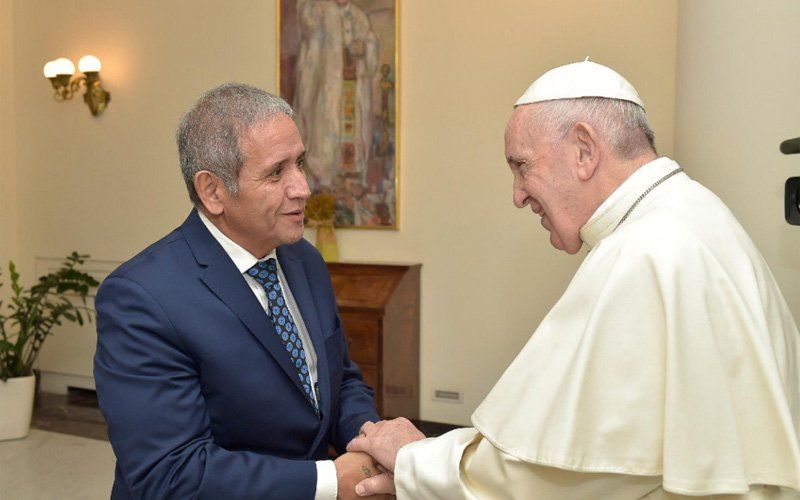 El Papa con Pablo Moyano se reunió con el sindicalista Sergio Palazzo
