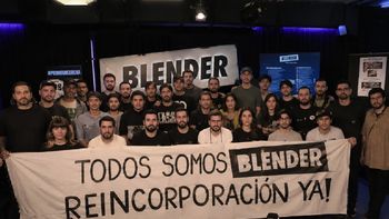 Conflicto laboral en Blender: Los trabajadores exigieron la inmediata reincorporación de los despedidos. Conflicto laboral en Blender: Los trabajadores exigieron la inmediata reincorporación de los despedidos.