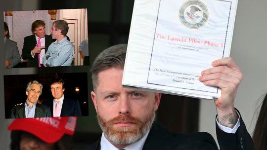 Donald Trump golpeado por los Archivos Epstein. Donald Trump golpeado por los Archivos Epstein.