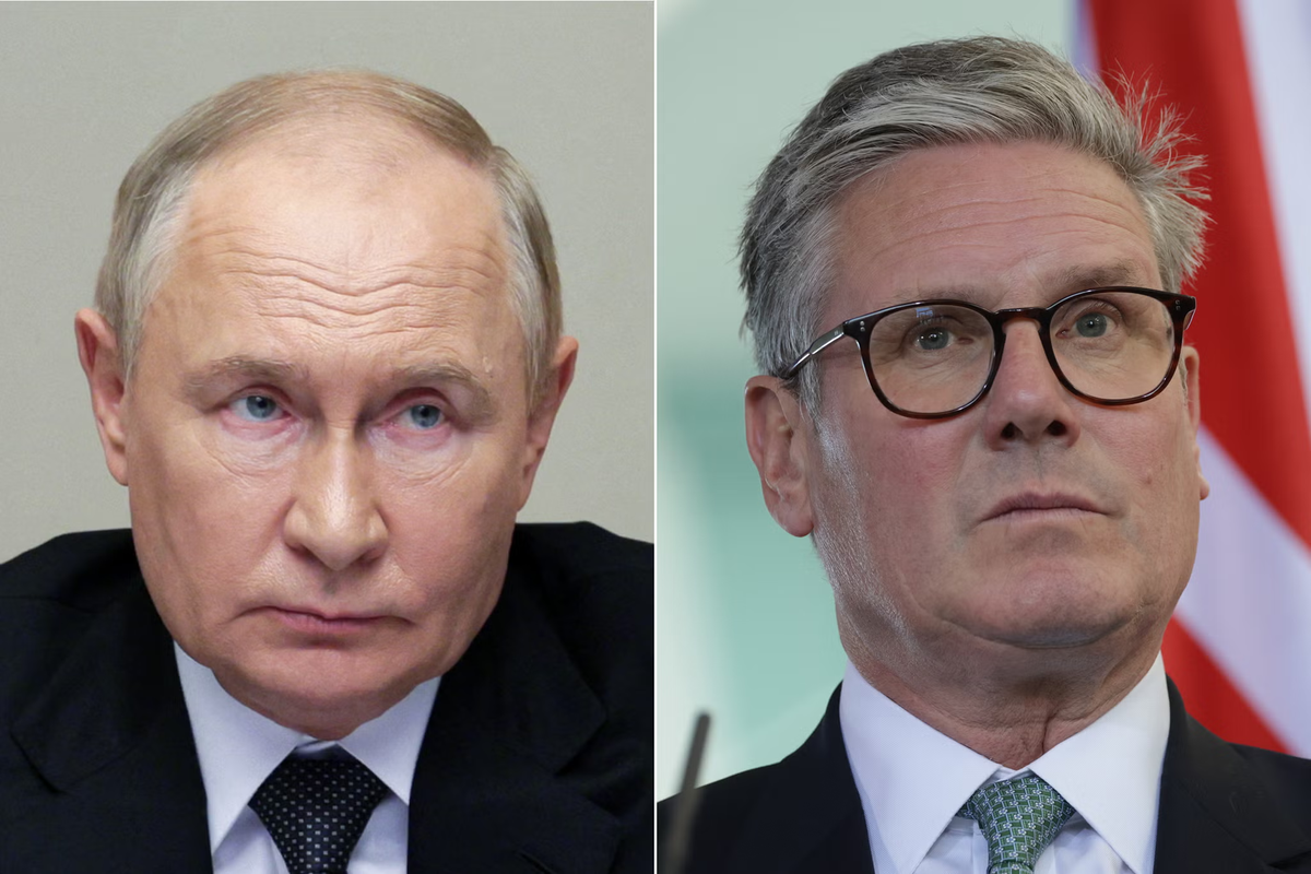 Putin y Keir Starmer, el líder de Gran Bretaña | FOTO GENTILEZA THE INDEPENDENT Putin y Keir Starmer, el líder de Gran Bretaña | FOTO GENTILEZA THE INDEPENDENT