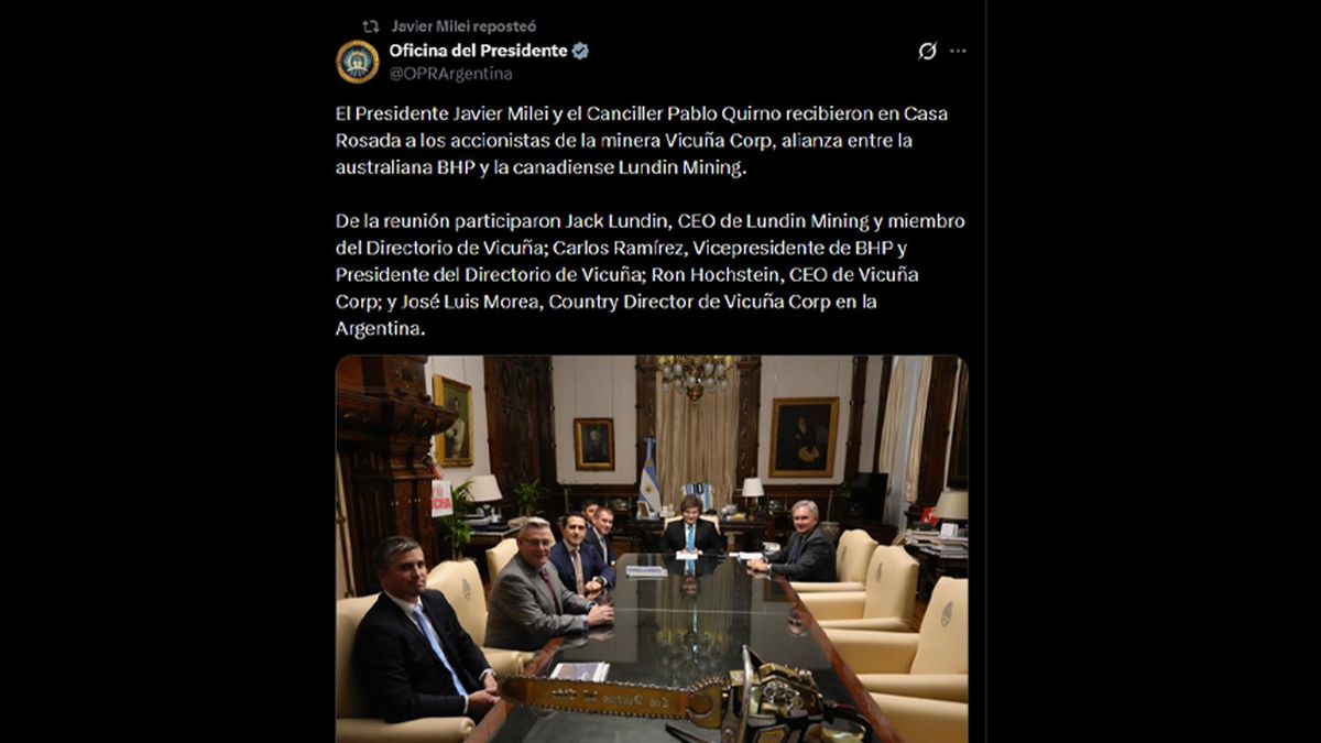 Javier Milei en X. Javier Milei en X.