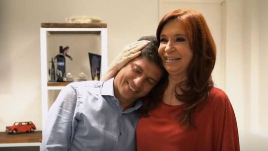 Axel Kicillof y Cristina Kirchner.  Axel Kicillof y Cristina Kirchner.
