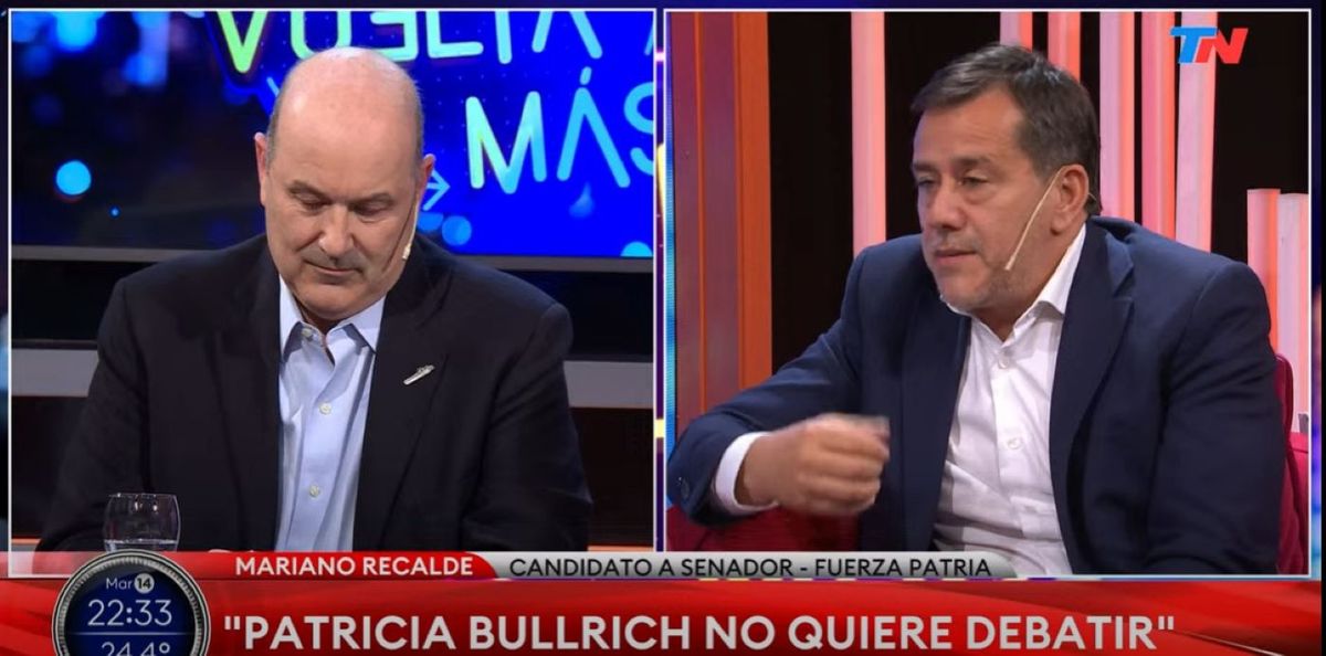 Mariano Recalde cruzó a Federico Sturzenegger en TN.