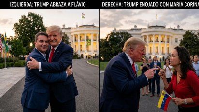 Flávio Bolsonaro bajo el ala de Estados Unidos, mientras Trump margina a María Corina Machado del asilo