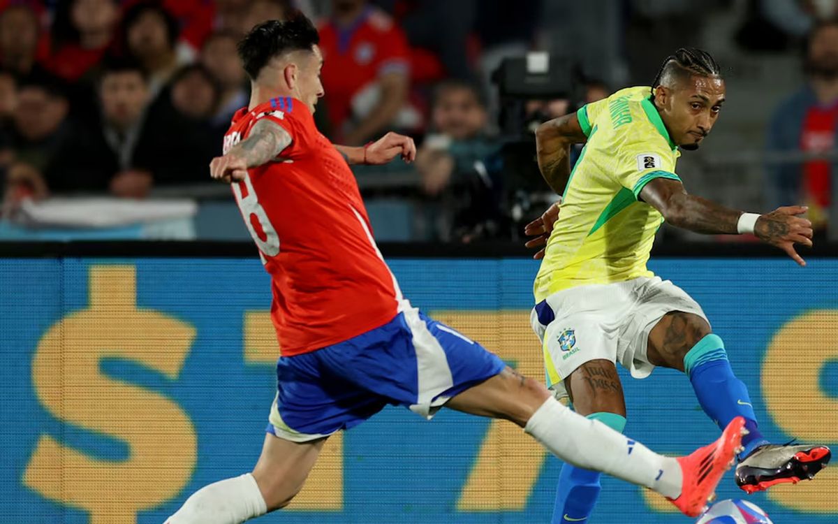 Chile cay&oacute; ante Brasil