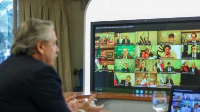 Junto a Pedro Sánchez, Alberto F. busca apoyo del FMI ante la crisis por la pandemia