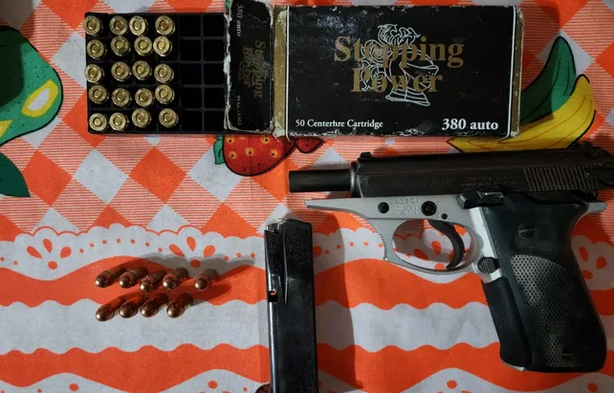 Una de las armas secuestradas. Una de las armas secuestradas. 