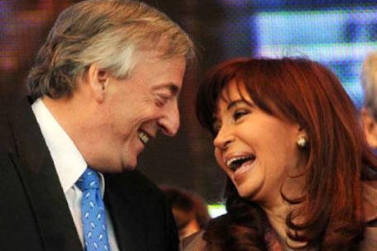 Néstor Kirchner y Cristina Fernández.
