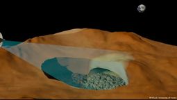 El radar de la nave Magellanes de la NASA, detecta un&nbsp;tubo de lava subterráneo en Venus, y es norme / Imagen: RSLab, University of Trento.