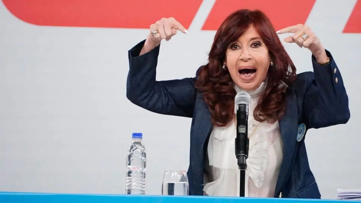 CFK durante su discurso. 