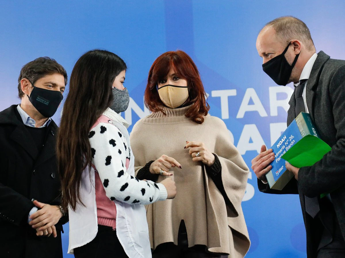 Cristina Fernández disparó las suspicacias alrededores de una posible candidatura de Insaurralde. Foto: NA. 