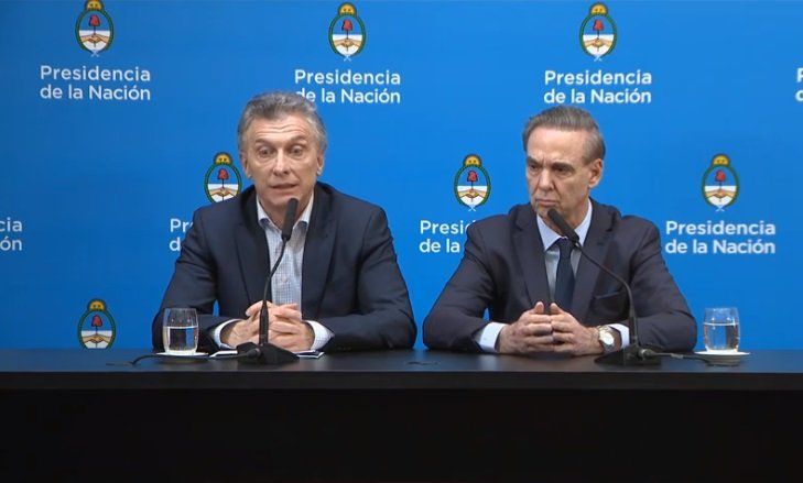 Mauricio Macri y Miguel Pichetto, la fórmula de Juntos por el Cambio para las elecciones del 27/10.