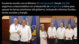 Luis Caputo e Ilan Goldfajn: Milei pregunta condiciones de más préstamos
