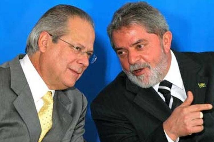 José Dirceu y Lula da Silva.