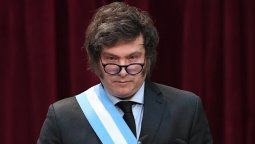 Javier Milei ante la Asamblea Legislativa, donde anunció el Pacto de Mayo.
