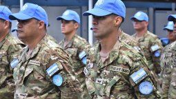 Los cascos azules de Argentina, las fuerzas más cercanas a Medio Oriente.&nbsp;