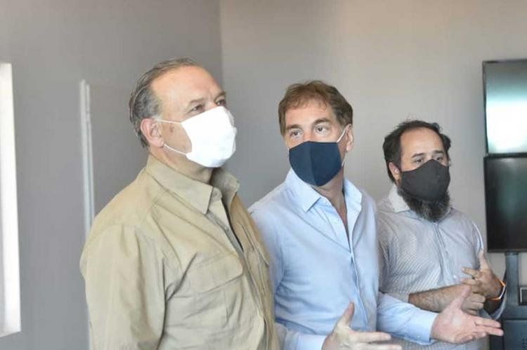 En los días previos a la visita del Presidente, el vice de Horacio Rodríguez Larreta estuvo en Puente 12. Con él sí hubo foto.