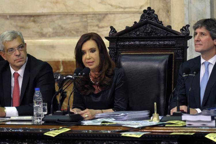 Cristina en el Congreso, inaugurando las sesiones ordinarias. (Foto: NA)