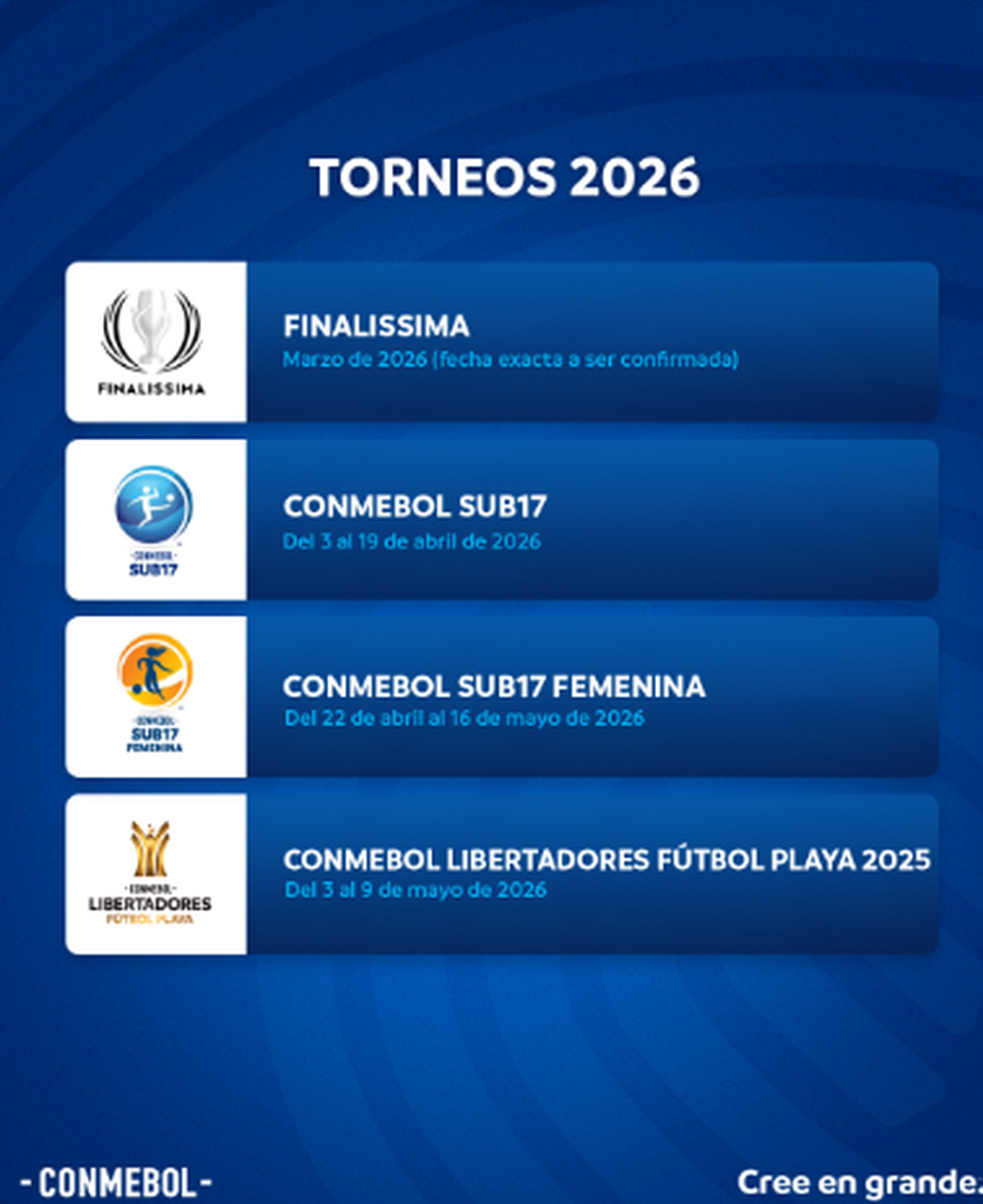 Comunicado de la Conmebol