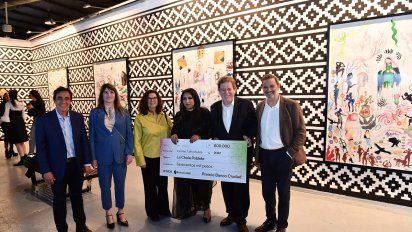 Premio Banco Ciudad, para Chola Poblete, en Arteba 2022