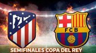 Atlético Madrid y Barcelona se enfrentan por la ida de la semifinal de Copa del Rey.