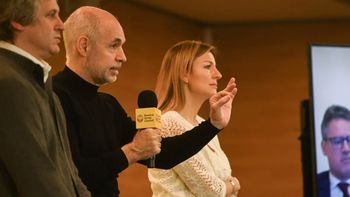 Horacio Rodríguez Larreta y la ministra de Educación porteña Soledad Acuña Horacio Rodríguez Larreta y la ministra de Educación porteña Soledad Acuña