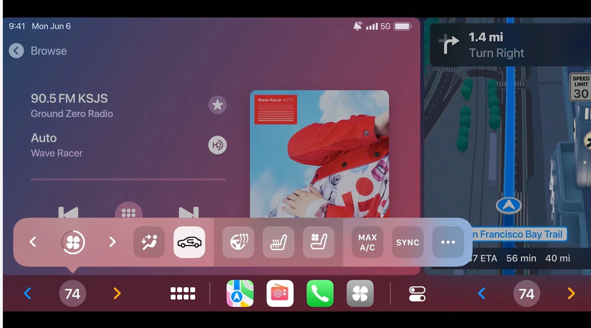 Las nuevas funciones de nexo con el automóvil que tendrá Apple en el futuro.