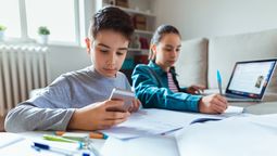 La imagen se repite tanto en escuelas como en hogares