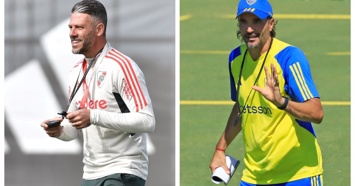 Demichelis y Mart&iacute;nez, los entrenadores de River y de Boca. (Foto: Ol&eacute;).