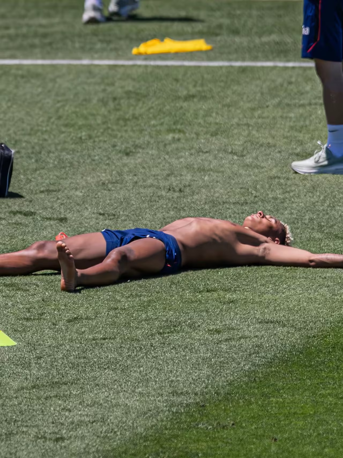 Los jugadores recièn llegados a Estados Unidos tratan de adaptarse al intenso calor atmosférico Los jugadores recièn llegados a Estados Unidos tratan de adaptarse al intenso calor atmosférico