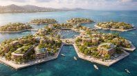 Oceanix City, el proyecto presentado en la ONU que imagina ciudades flotantes como respuesta al aumento del nivel del mar. Oceanix City, el proyecto presentado en la ONU que imagina ciudades flotantes como respuesta al aumento del nivel del mar.