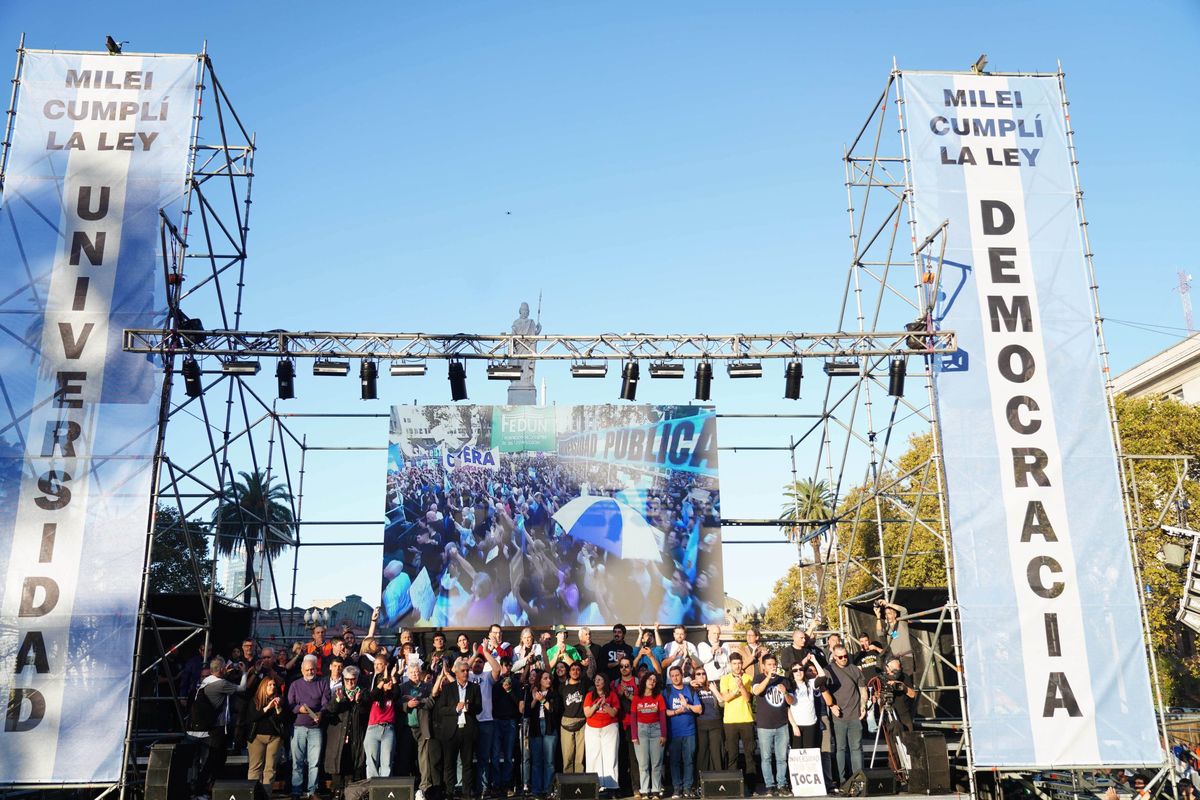 Tras la 4ta marcha universitaria, los docentes hacen un paro de 5 días.