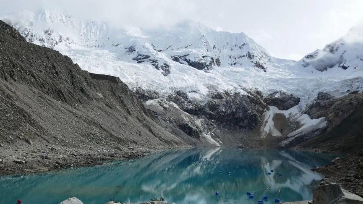 Glaciares derretidos por el calentamiento global.