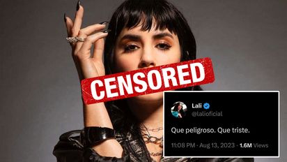 Usuarios denuncian que desaparecen los likes del tuit de Lali Espósito sobre Milei