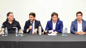 Axel Kicillof y Maximiliano Pullaro, juntos contra el narcotráfico. Axel Kicillof y Maximiliano Pullaro, juntos contra el narcotráfico.