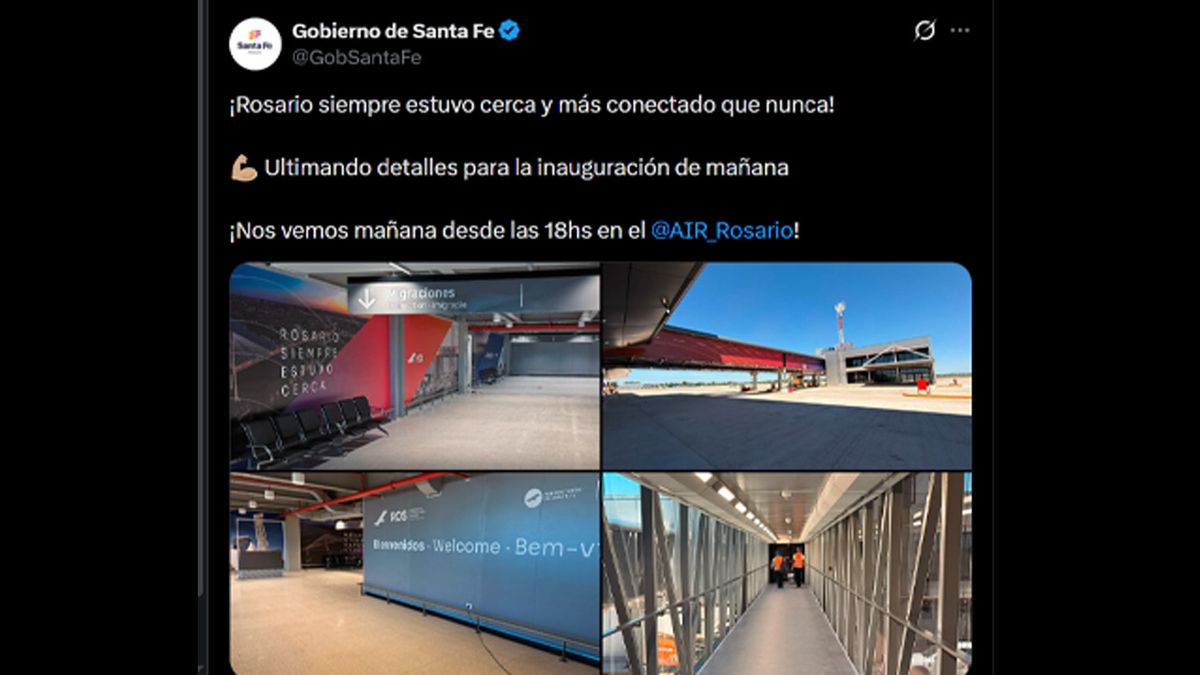 Posteo del Gobierno de Santa Fe en X. Posteo del Gobierno de Santa Fe en X. 