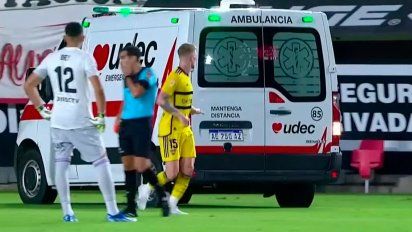 En Boca vs. Estudiantes un jugador sufrió una convulsión y sembró el pánico