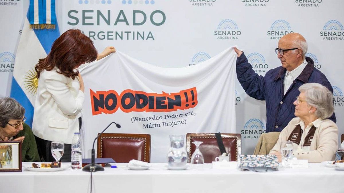 Cristina Kirchner buscó en los "discursos de odio" el motivo del atentado que sufrió. 