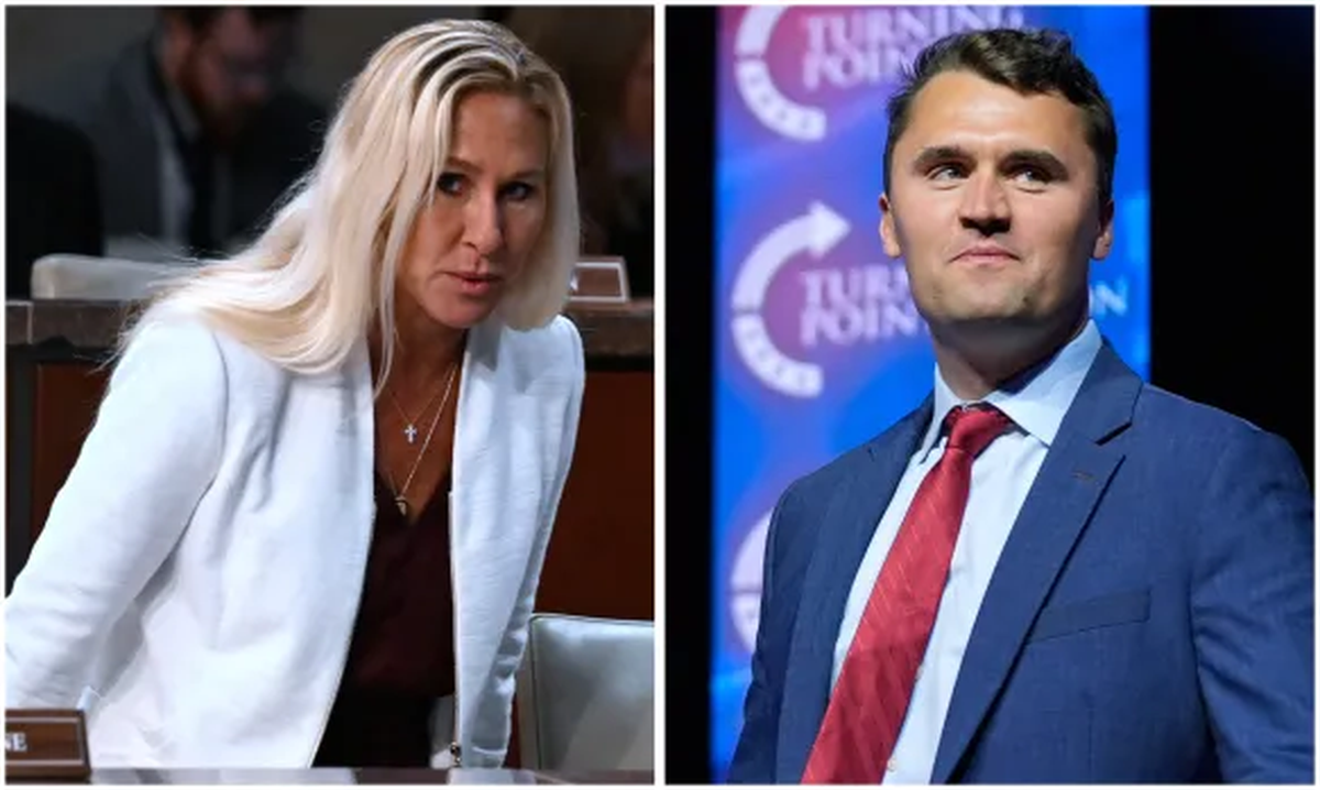 Marjorie Taylor Greene y Charlie Kirk, asesinado en sepiembre del año pasado en Utah | GENTILEZA BLOOMBERG Marjorie Taylor Greene y Charlie Kirk, asesinado en sepiembre del año pasado en Utah | GENTILEZA BLOOMBERG 