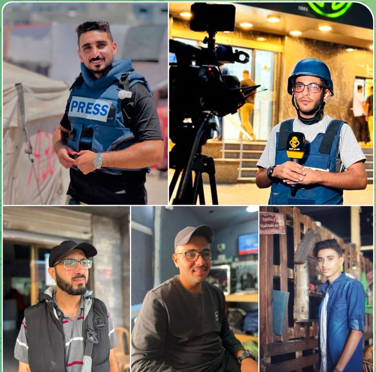Periodistas palestinos masacrados por ataque israelí en Gaza